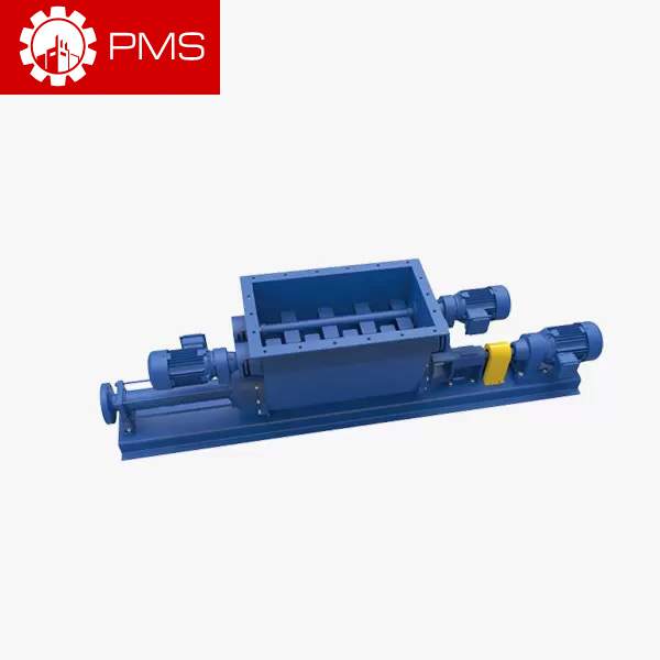 Hopper Pump with Feeding Screw and Bridge Breaking Paddle