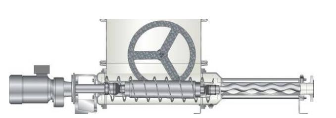 NETZSCH NEMO® BF Hopper Shaped Pump With aBP-Module Diagram