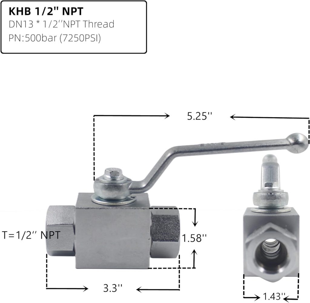 hydraulic valve handle kit