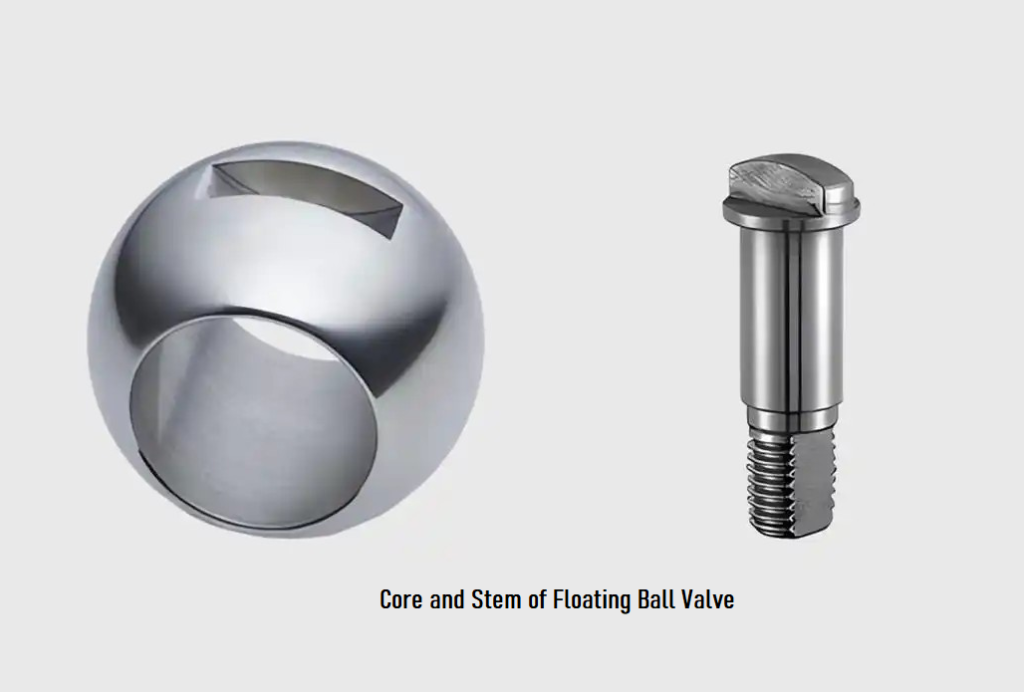 Core and Stem of Floating Ball Valve