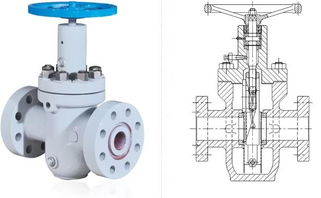 slab gate valve diagram